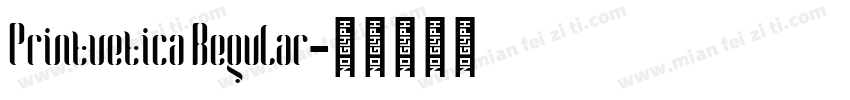 Printvetica Regular字体转换